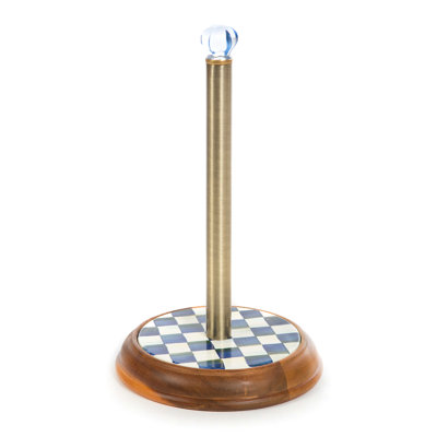 Courtly Check Wood Paper Towel Holder