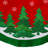48'' Polyester Christmas Shatterproof Tree Skirt