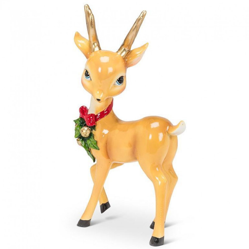Standing Reindeer With Bow