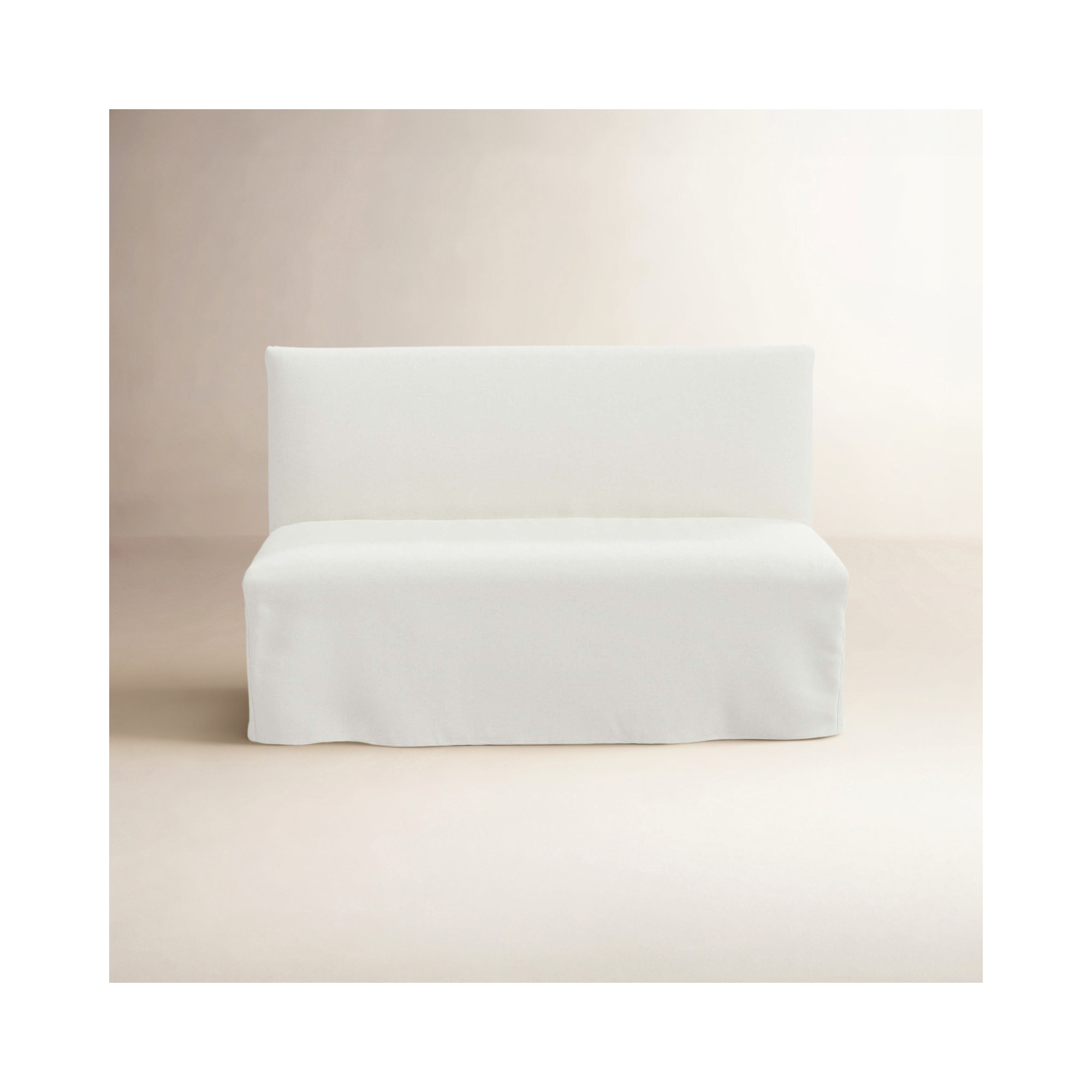 Armstrong Cotton Parsons Chair in Twill White, Zuma White Textured Linen
