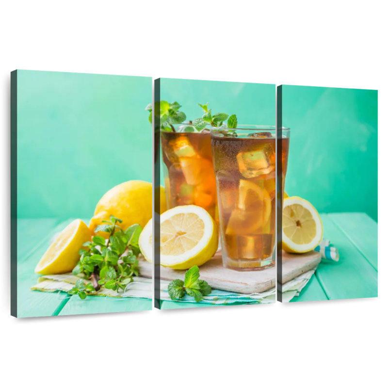 Yarlin Lemon Iced Tea, 48" H x 74" W