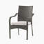 Outdoor PE Rattan Stacking Chair with Iron Frame(Set of 4), Grey