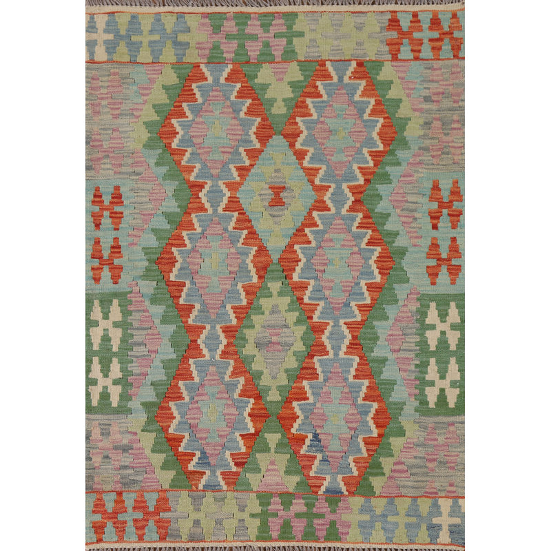 Tapis multicolore en laine à motif oriental South Western 3 x 5