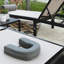 Ensemble de chaise longue de bronzage de patio avec trou vers le bas-1995203568