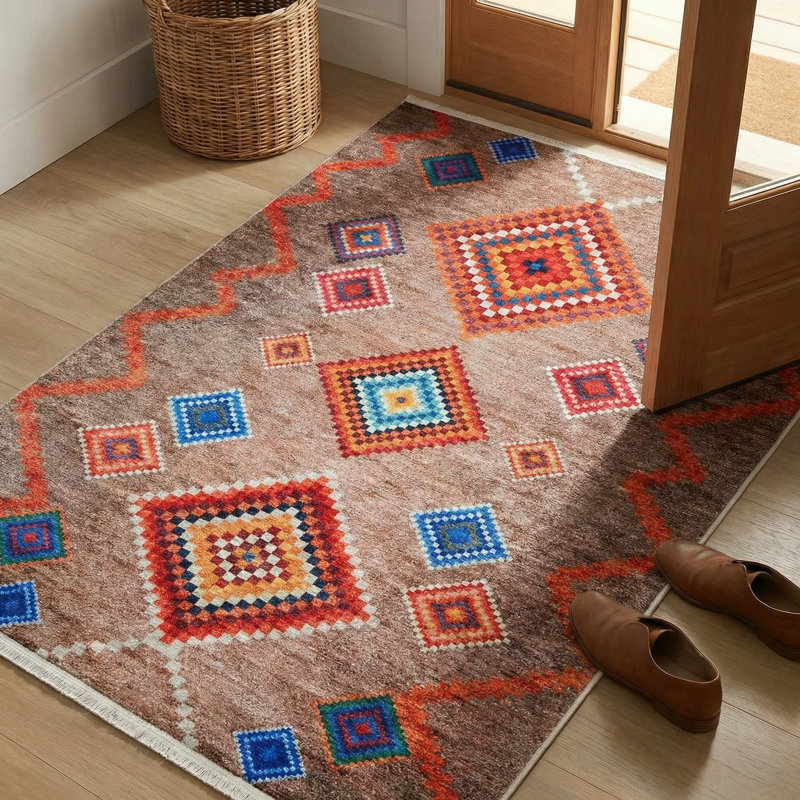 Tapis marocain Thambiah, Rectangle 3 pi 4 po x 6 pi 7 po