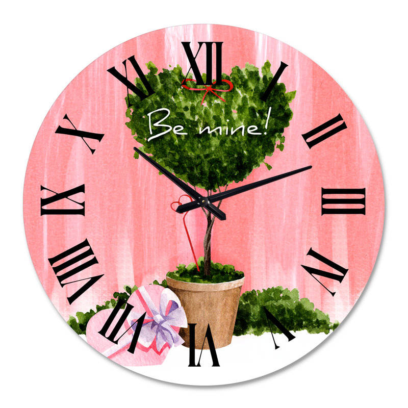 Horloge murale en forme de cœur, Surdimensionné