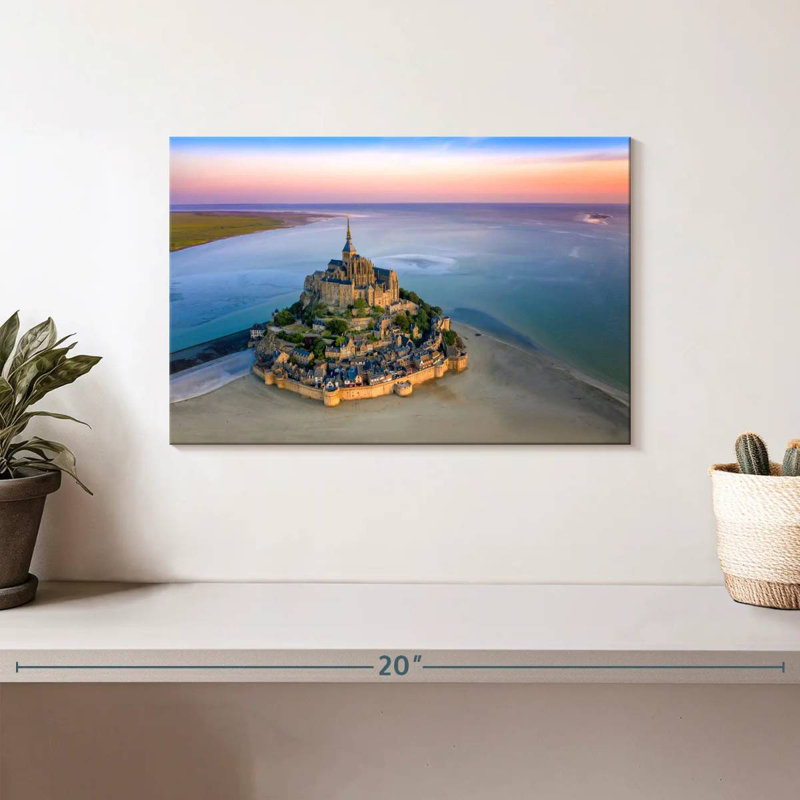 Adella Mont St.-Michel, France, Normandie, H 8 po x l 12 po