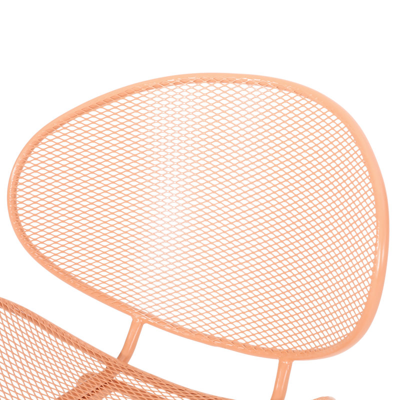 Sleek Chairs , Tapered Legs, 24.35"W X 33.66"H, Orange Modern Metal Chair 26.14"D, Orange, Stable Structure
