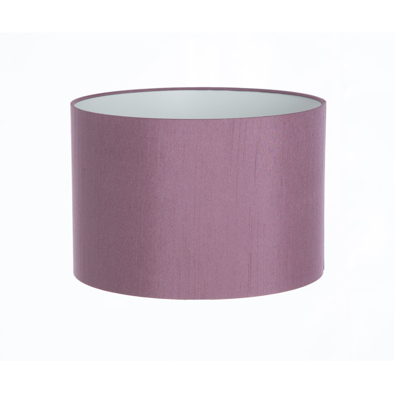 Polyester Drum Lamp Shade ( Screw On ), Mauve, 20cm H x 30cm W x 30cm D