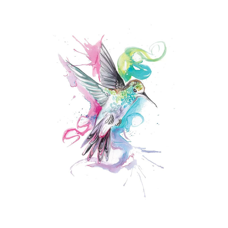 Hummingbird by Katy Lipscomb - Wrapped Canvas Gallery-Wrapped Canvas Giclée, 101.6 cm H x 66.04 cm W x 1.91 cm D