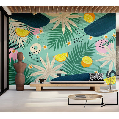 Premium Wallpaper Wall Mural - Tropical Foliage