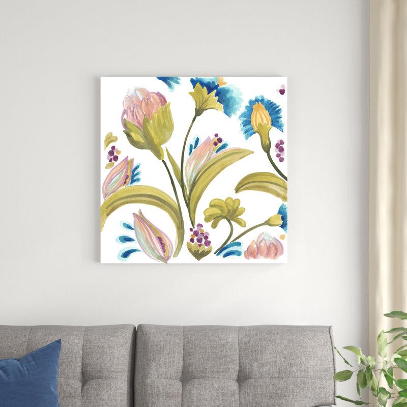 Abbey Floral Tiles I, H 30 po x l 30 po x P 1,25 po