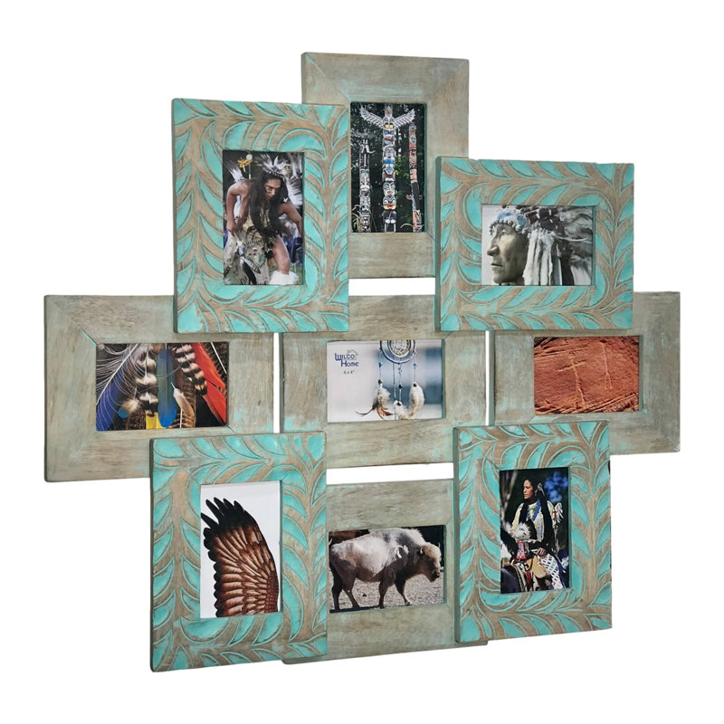 South Beach 9 Frame Collage Teal