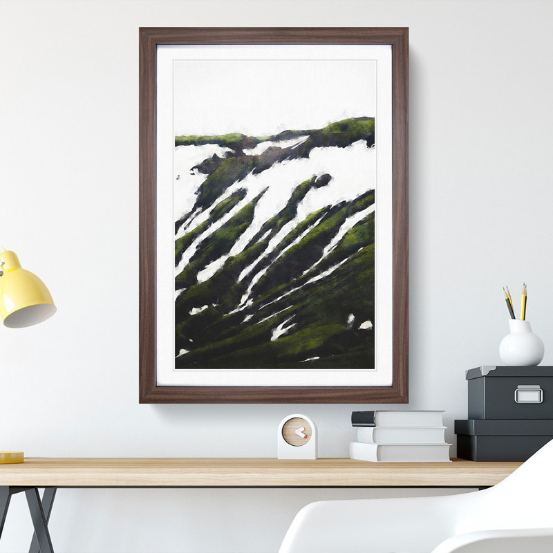 Hills in Iceland - Framed Print, Walnut Framed, 65cm H x 48cm W x 2cm D