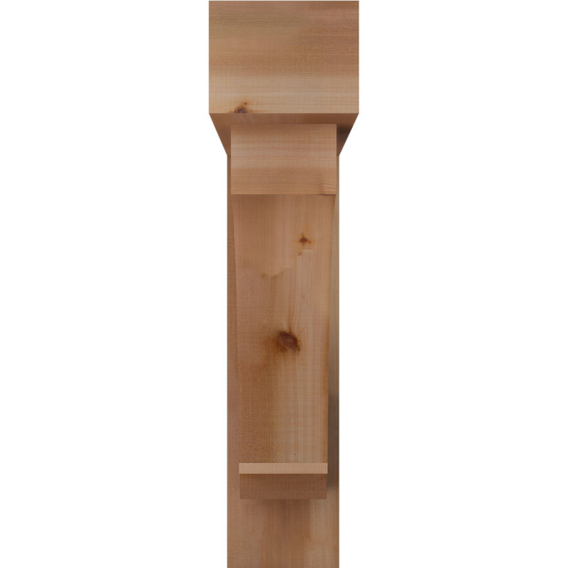 Support de bloc impérial avec entretoise décalée, 36 po x 36 po, Cèdre rouge occidental de l 8 po (scié brut)