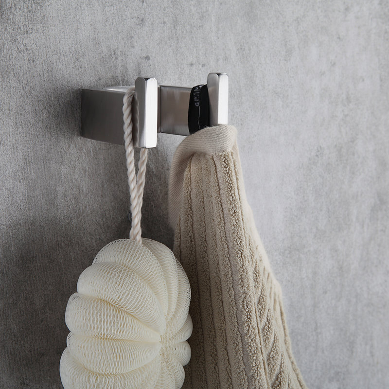 Wall Mounted Towel Hook, Brushed Nickel