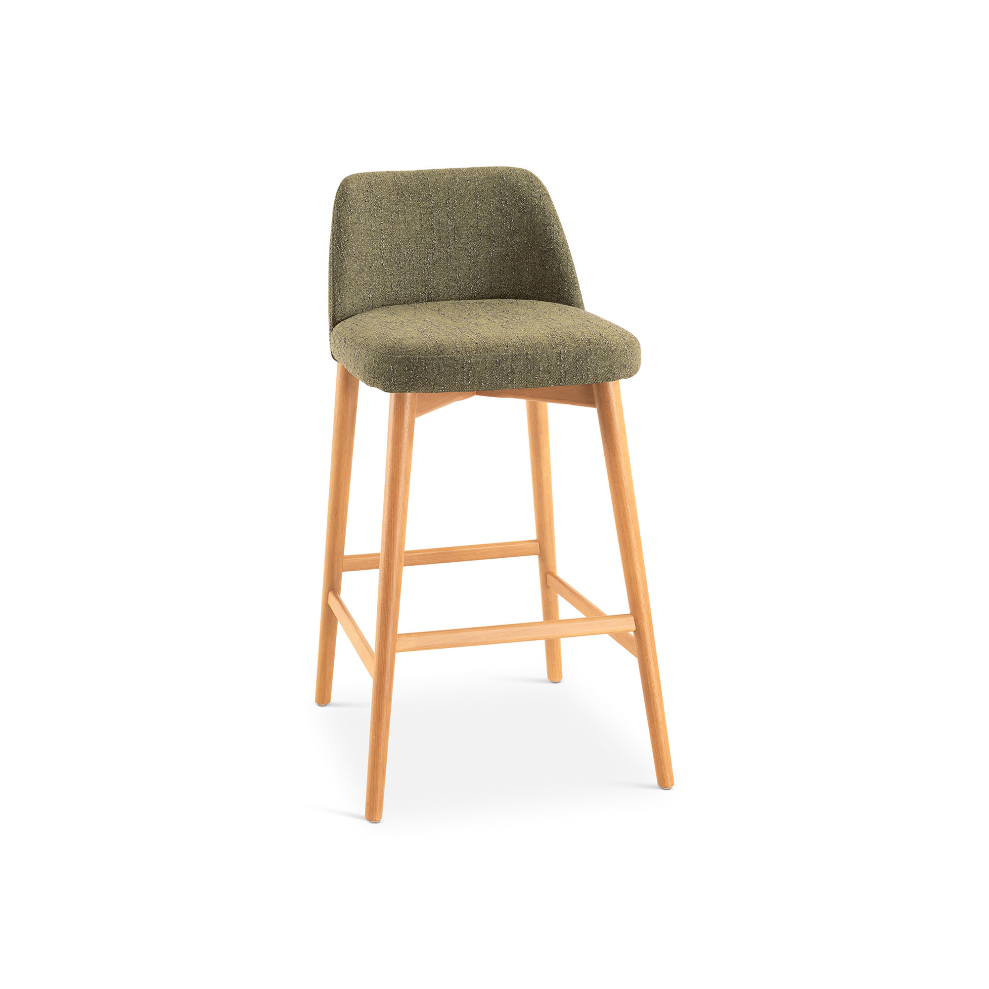 Nikita Tonia Bar/Counter Stool - Texan Burnish Guardian Seat - Domasco Frame, Bar Stool (29.5" Seat Height)