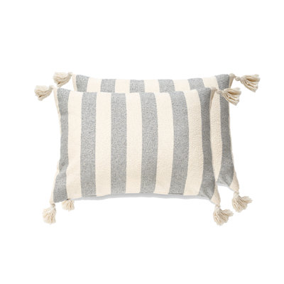 Housse de coussin French Stripe seulement - ensemble de 2