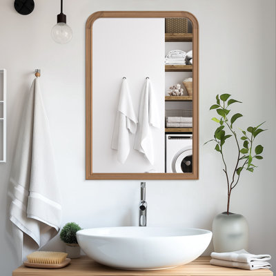 Ancell Solid Wood Rectangle Mirror