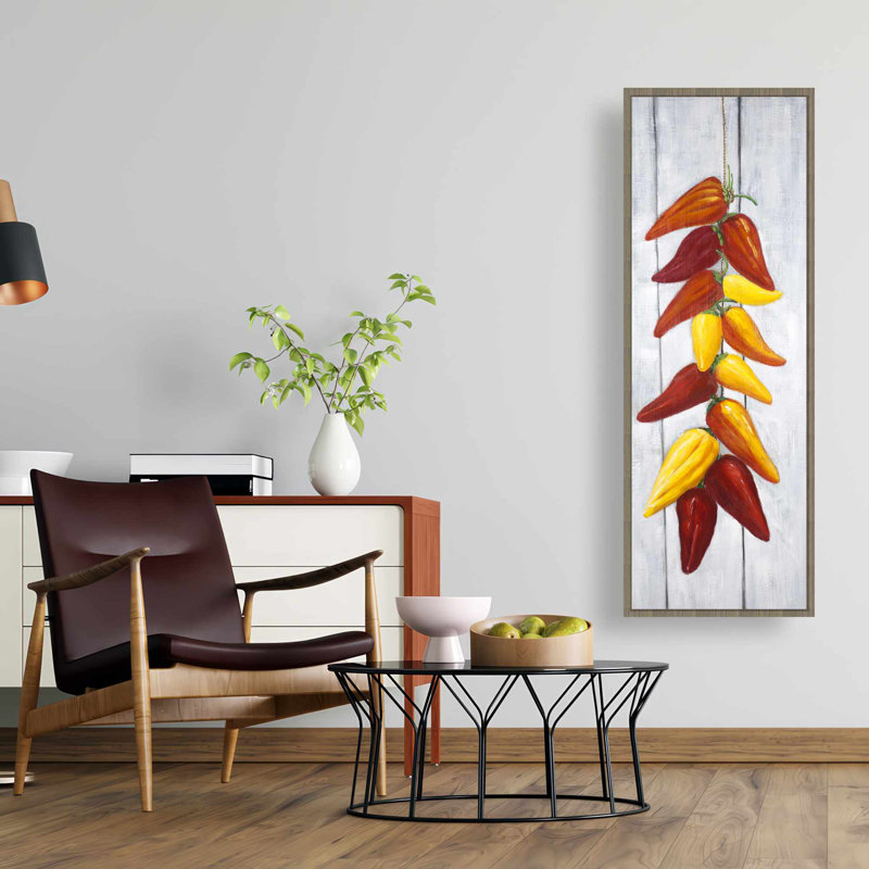 Décoration murale de cuisine Rope of Chili Peppers, H 49,25 po x l 17,25 po