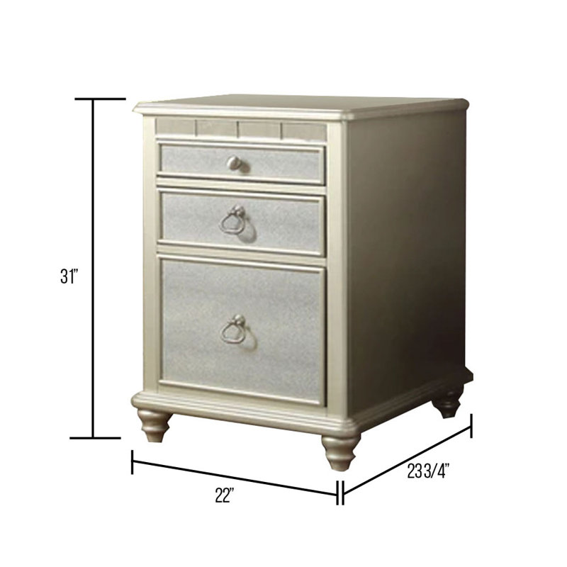 Oneman 23.75'' Wide 3 -Drawer File Cabinet