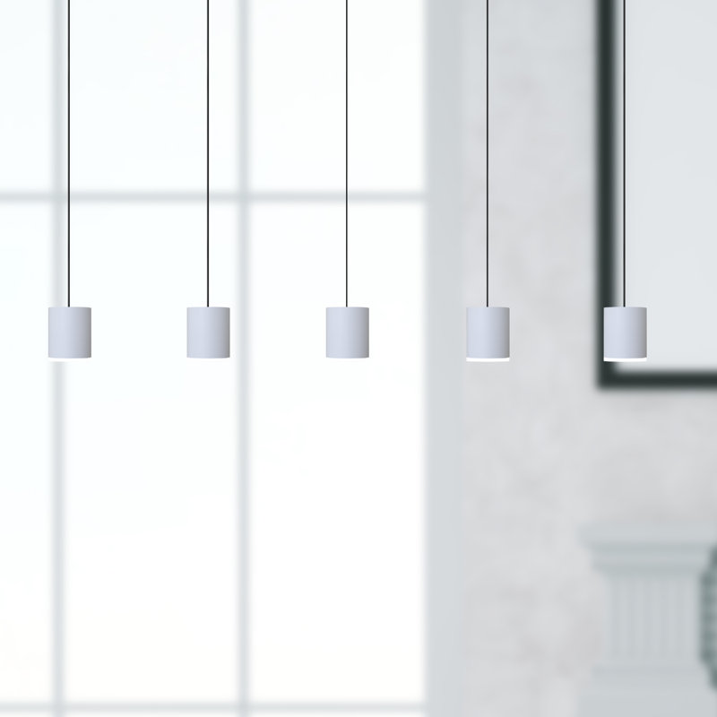 Andromedae 5 - Light Kitchen Island Pendant, White