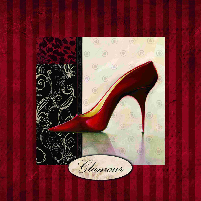 " Heel Red ", 12" H x 12" W