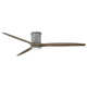 Hover 72-in Indoor/Outdoor Flush Mount Smart Ceiling Fan with Integrated LED + Remote