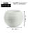 Round White Plant Pot, Indoor Outdoor Home, Office, Patio, Front Porch, Backyard Decor, 13" Succulent Planter-1768885549