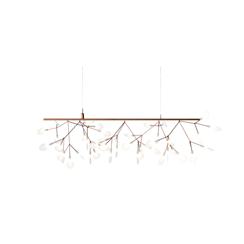 Heracleum III 45 - Light LED Chandelier, Copper