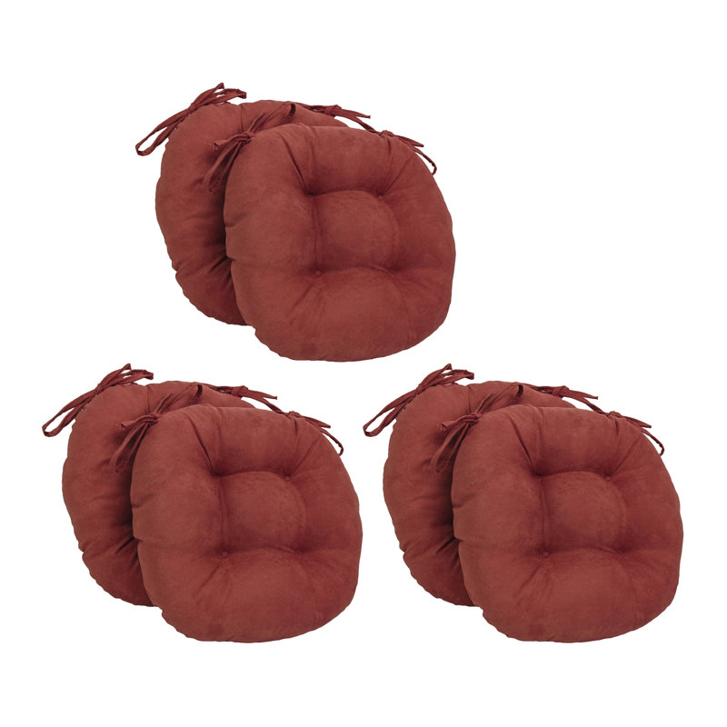 Outdoor 3.5'' Dining Chair Seat Cushion, Red Wine