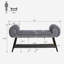 Banc de rangement rembourré l 45 po avec range-chaussures-125384721