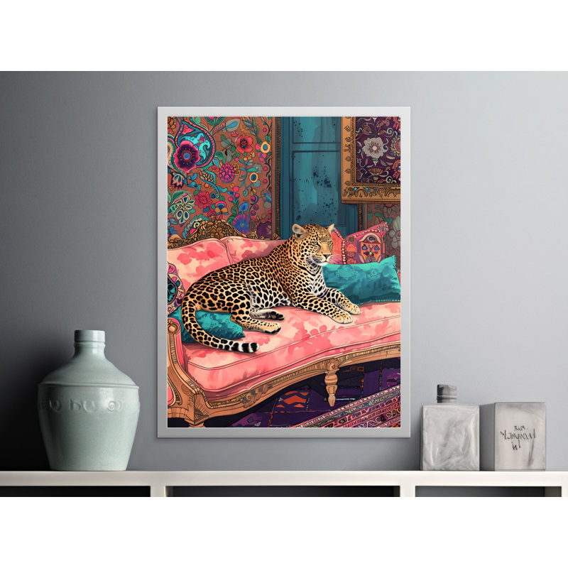 Leopard Wall Art, Animal Print, Home Decor, Framed Art Print, Bohemian Wall Art, Luxury Decor, Living Room Art, Wall Decor