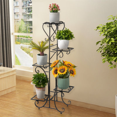 Secrist Solid Wood Plant Stand 5 Tier