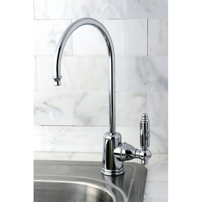 Kingston Brass Georgian Single-Handle 1-Hole Deck Mount Water Filtration Faucet, Polished Chrome