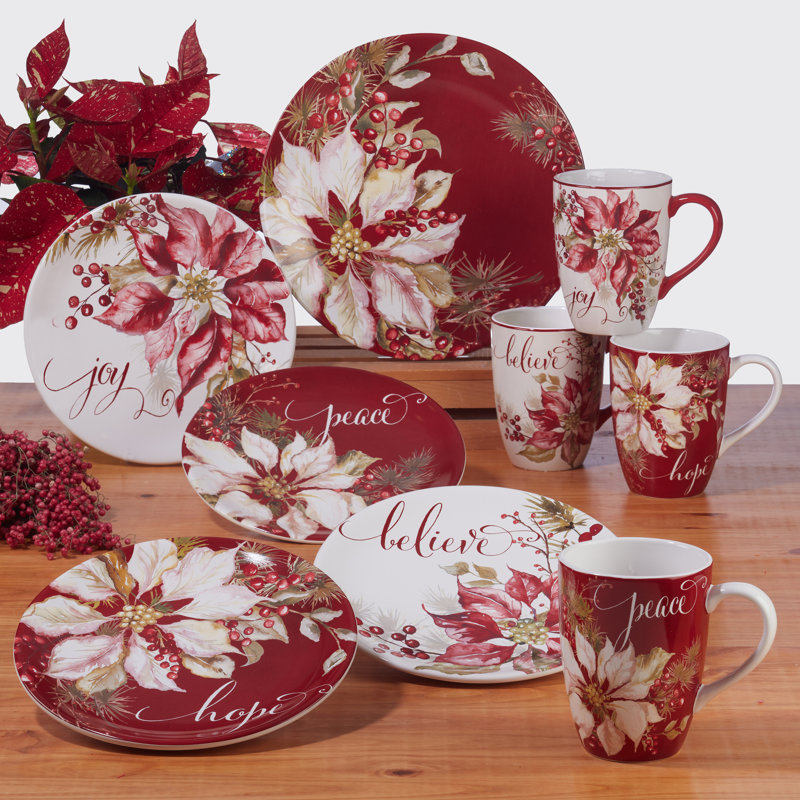 Ensemble de 4 assiettes à dîner 11 "Winters Joy