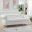 Canapés | Canapé Chesterfield 84,65 po à accoudoirs roulés 3 pièces | Ivoire | Polyester
