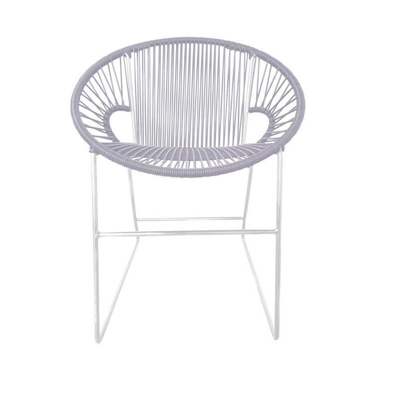 Chaise de patio Puerto, Transparent/blanc