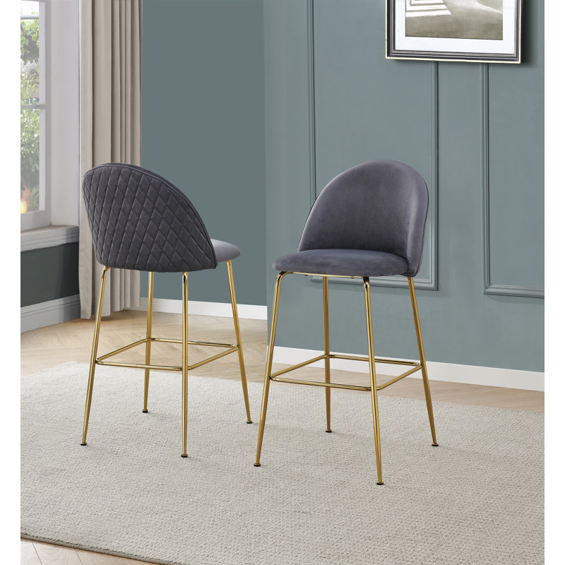 Tabouret de bar Yufei 29, Gris