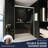 44" - 48" W X 72" H Double Sliding Shower Door, Semi-Frameless Bypass Bathroom Sliding Door With 1/4" (6Mm) Tempered Glass For Walk-In Shower-121957799