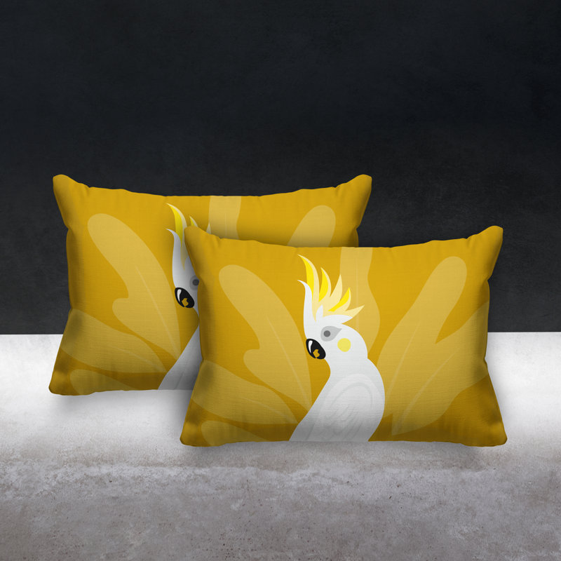 Coussin Bird, Jaune
