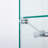 One Door Glass Cabinet Glass Display Cabinet With 3 Shelves, White-143162057