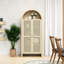 Garde-manger arqué de 70,28 po, surface, poignées en métal, 2 tablettes réglables, basculement, armoire de rangement Scratch, grand, fixe et panneaux, basculement pour le salon