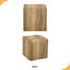 Table basse 15,7 * 15,7 * 15,7 pouces en bois aggloméré à texture de marbre - Design luxueux, décoration parfaite pour le salon.