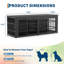 Cage pour chien 63 "avec séparateur pour grands chiens moyens-1110281032-1110281038