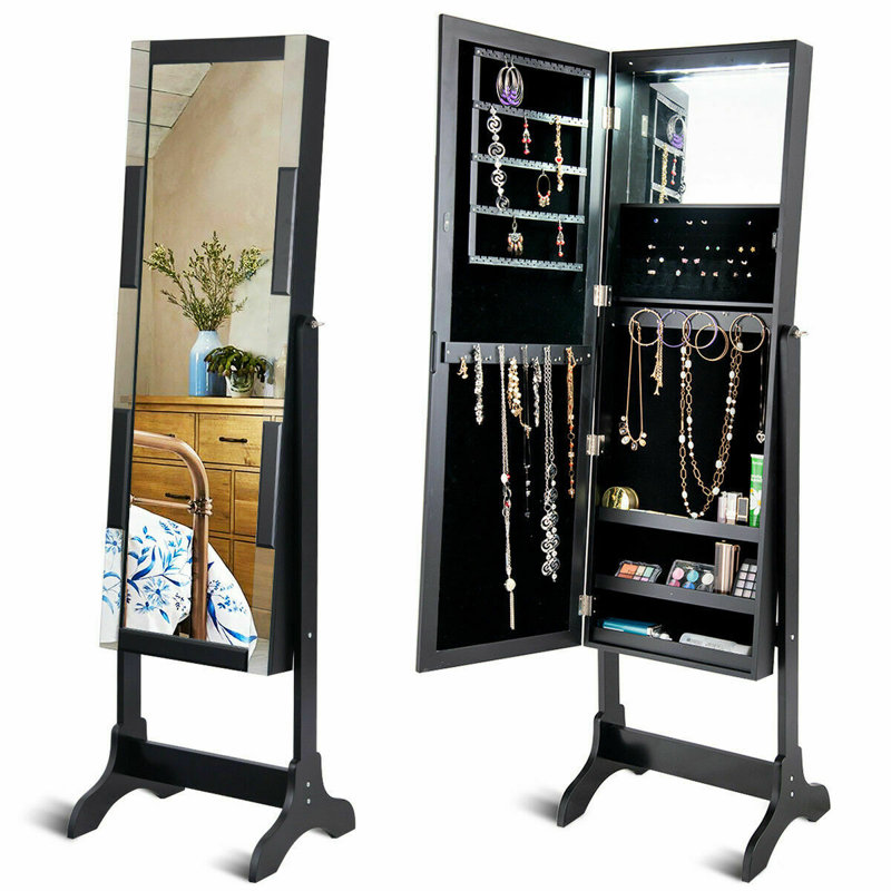 Pehrson Jewellery Cabinet with Mirror Jewelry Armoire