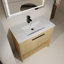 Meuble-lavabo de salle de bain avec lavabo, portes à fermeture douce, meuble-lavabo autoportant-481651633