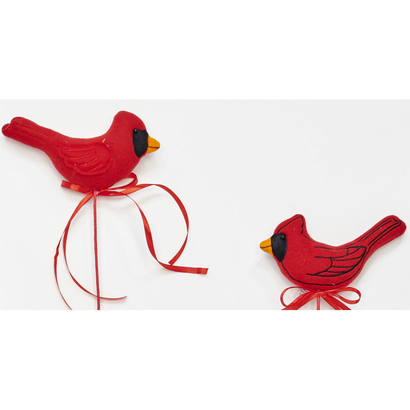 16" Red Bird Stem