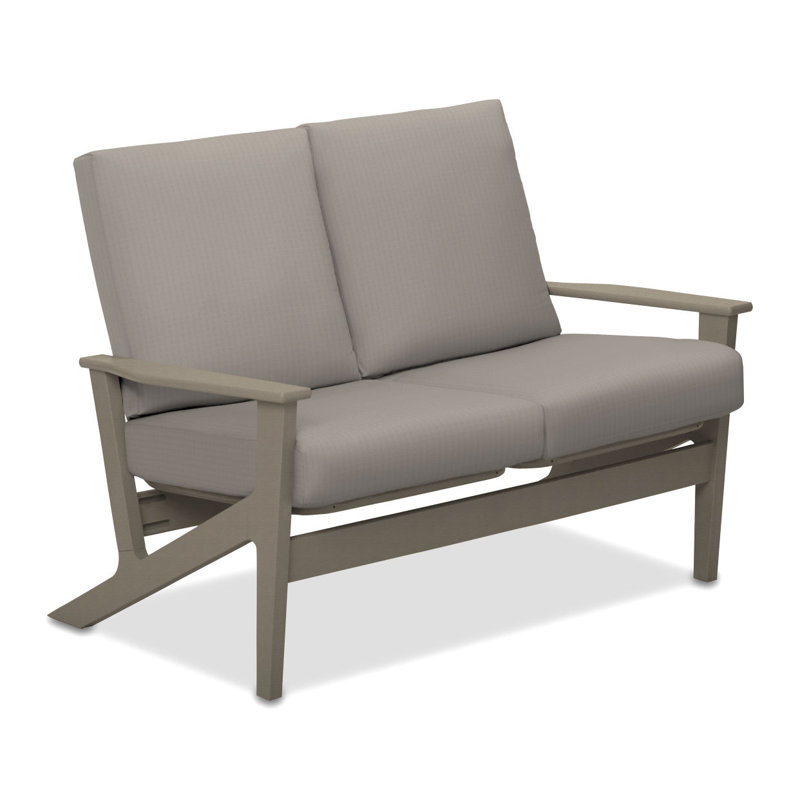 Chrisa 51.5'' Wide Loveseat with Cushions, Dazzle, Textured Desert