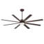 Ventilateur de plafond industriel de 183 cm (72 po) avec éclairage, 8 pales en aluminium, moteur PMDC à 6 vitesses, télécommande et hauteur réglable-1880625568
